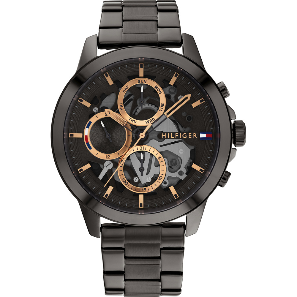 Reloj de metal negro new arrivals